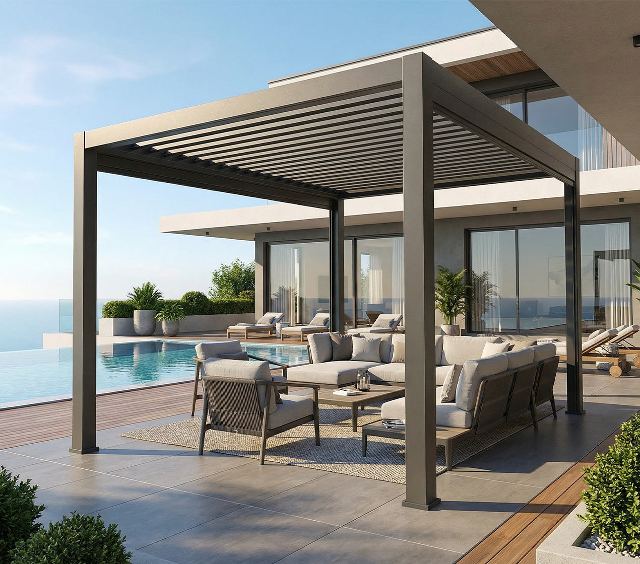 Pérgola Bioclimática Elétrica AVON 3x4