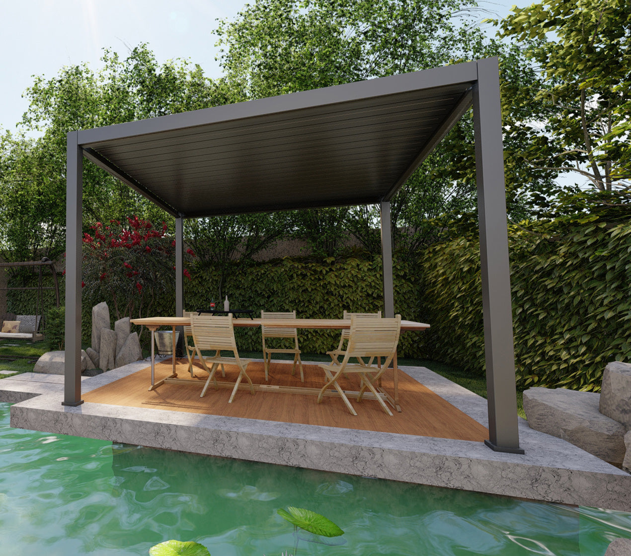 Pérgola Bioclimática Elétrica AVON 3x4
