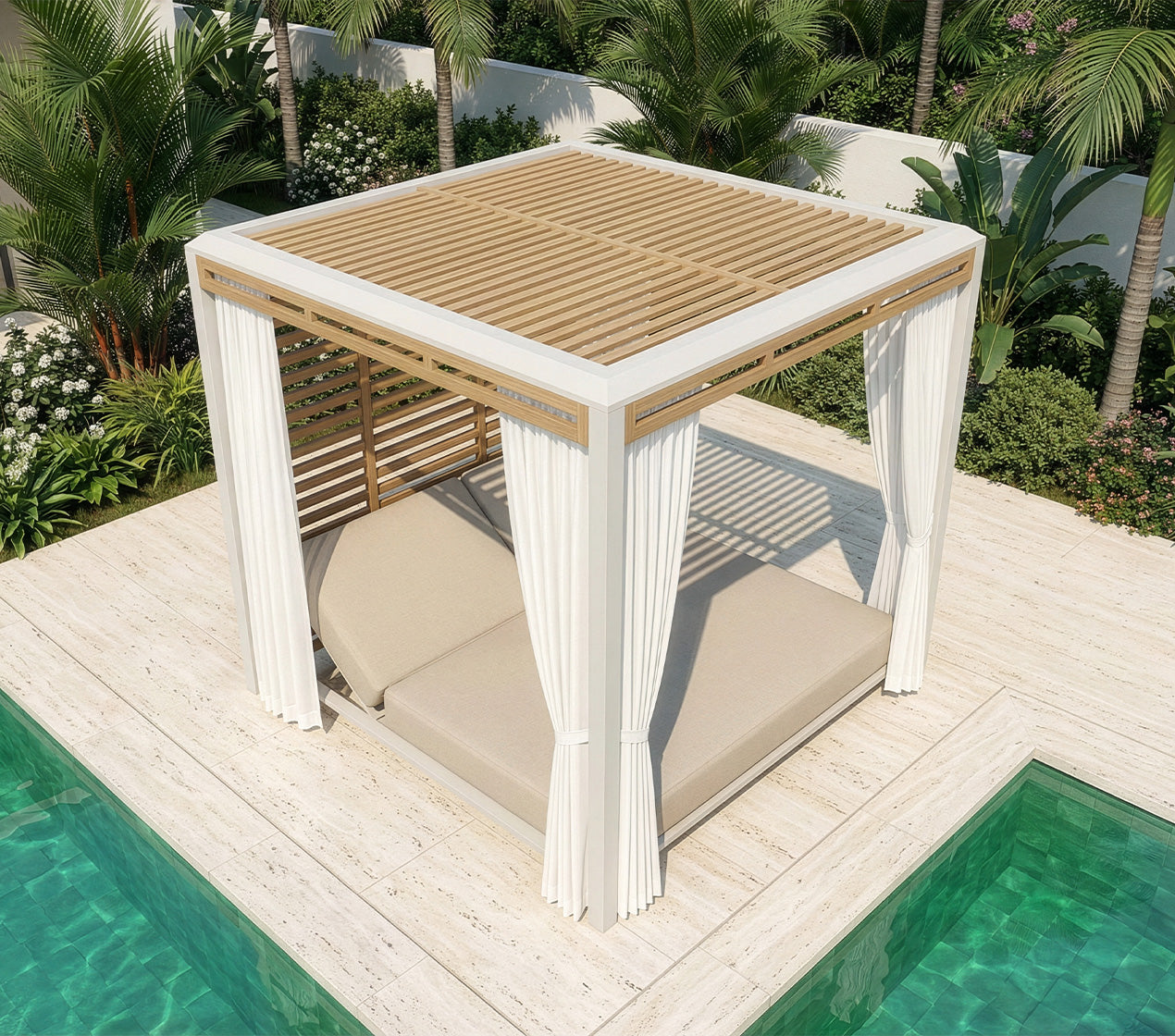 Cama Balinesa 200x200x210cm WAJA