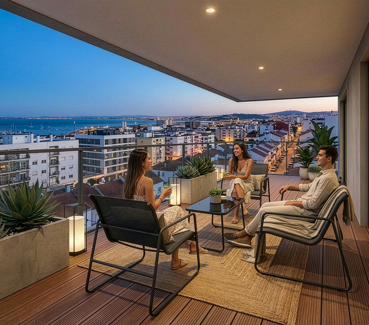 Conj. Jardim 4 Lugares TANARO SLIM
