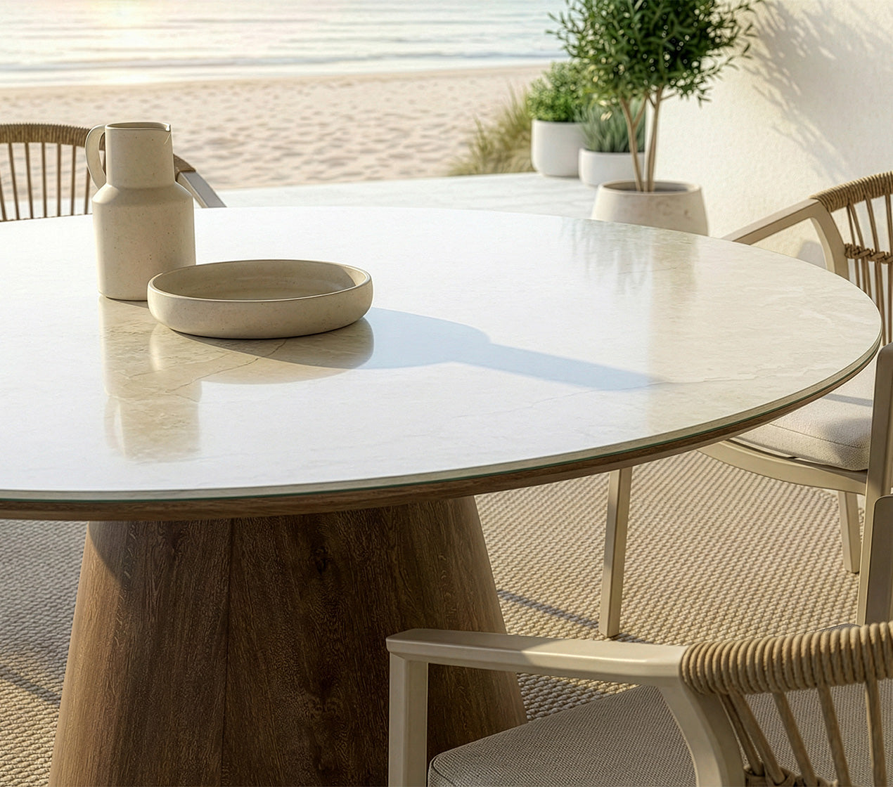 MESA 4 Lugares Ø140x75cm ESK