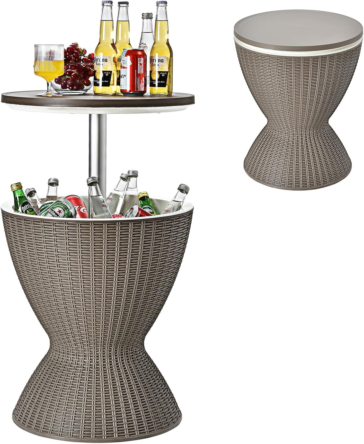 Mesa Cooler 3 em 1 com Balde Térmico para Bebidas 40L