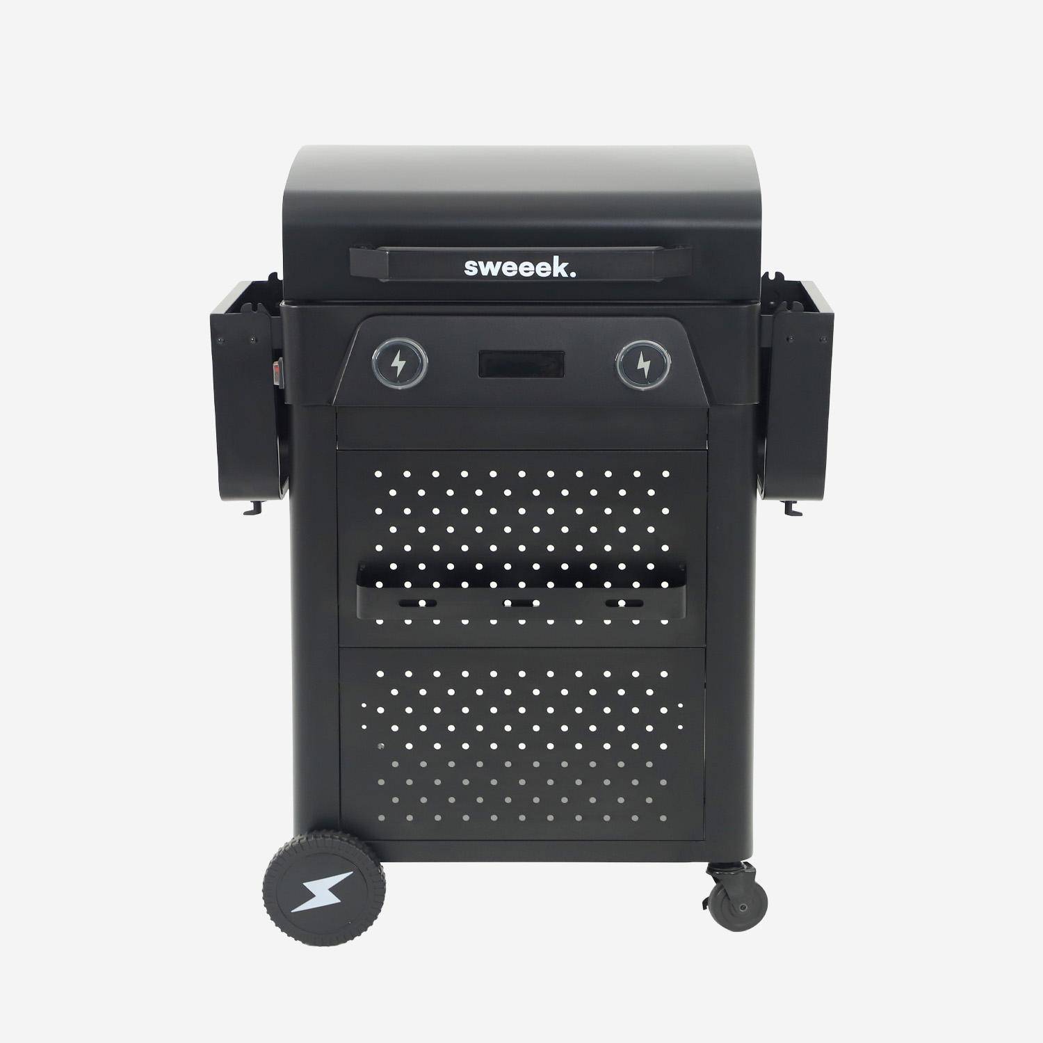 Churrasqueira elétrica de aço esmaltado 2 queimadores 2300W