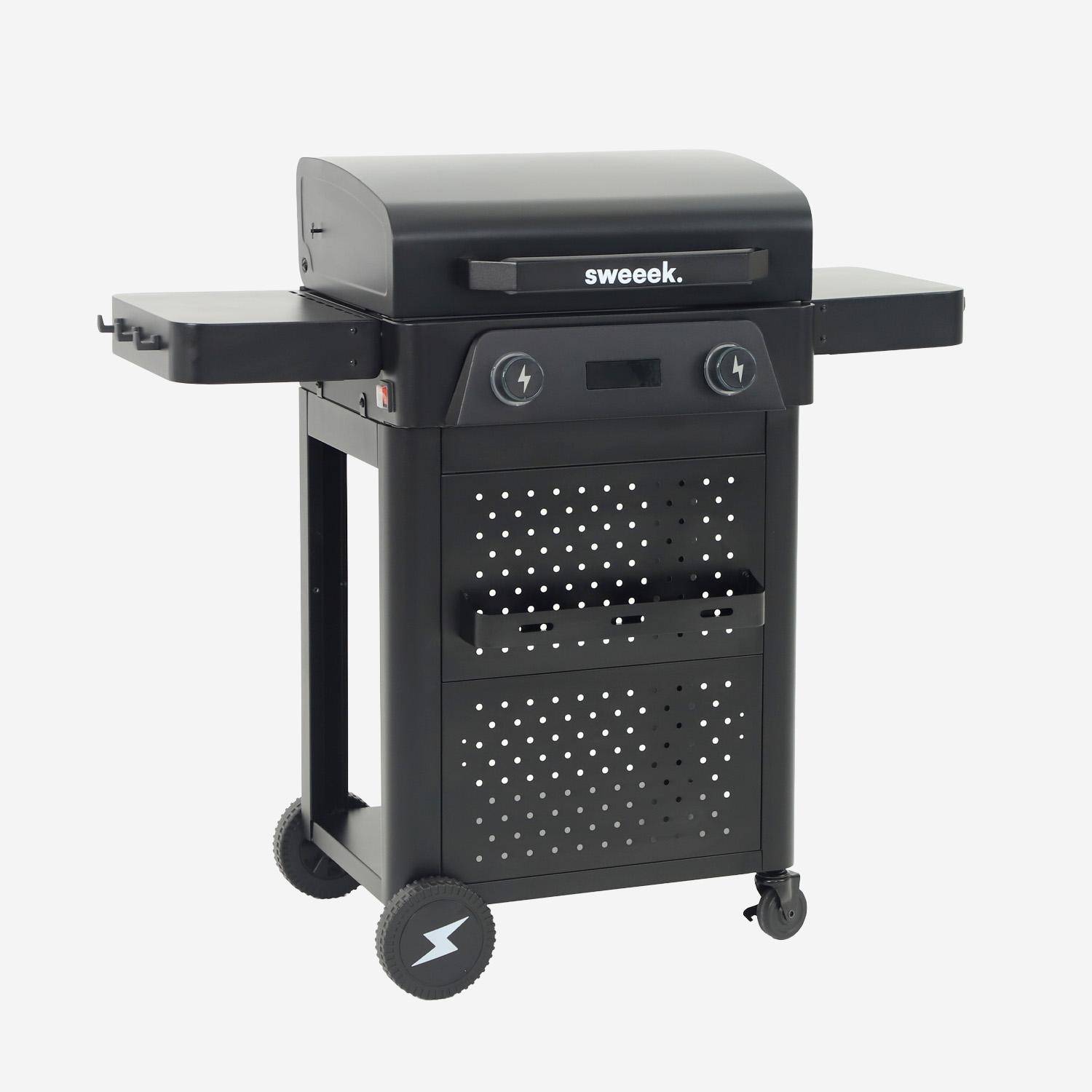Churrasqueira elétrica de aço esmaltado 2 queimadores 2300W