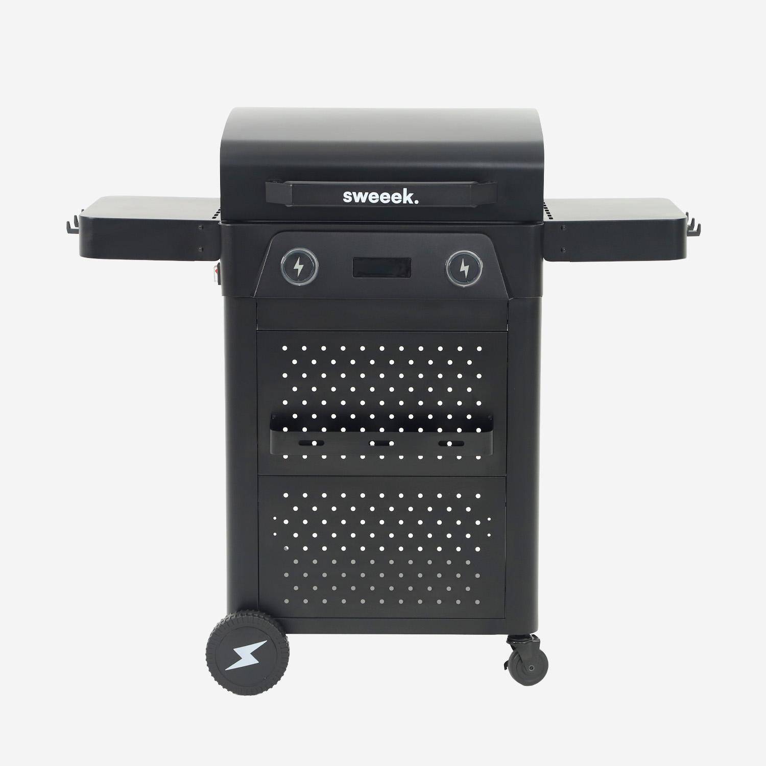 Churrasqueira elétrica de aço esmaltado 2 queimadores 2300W