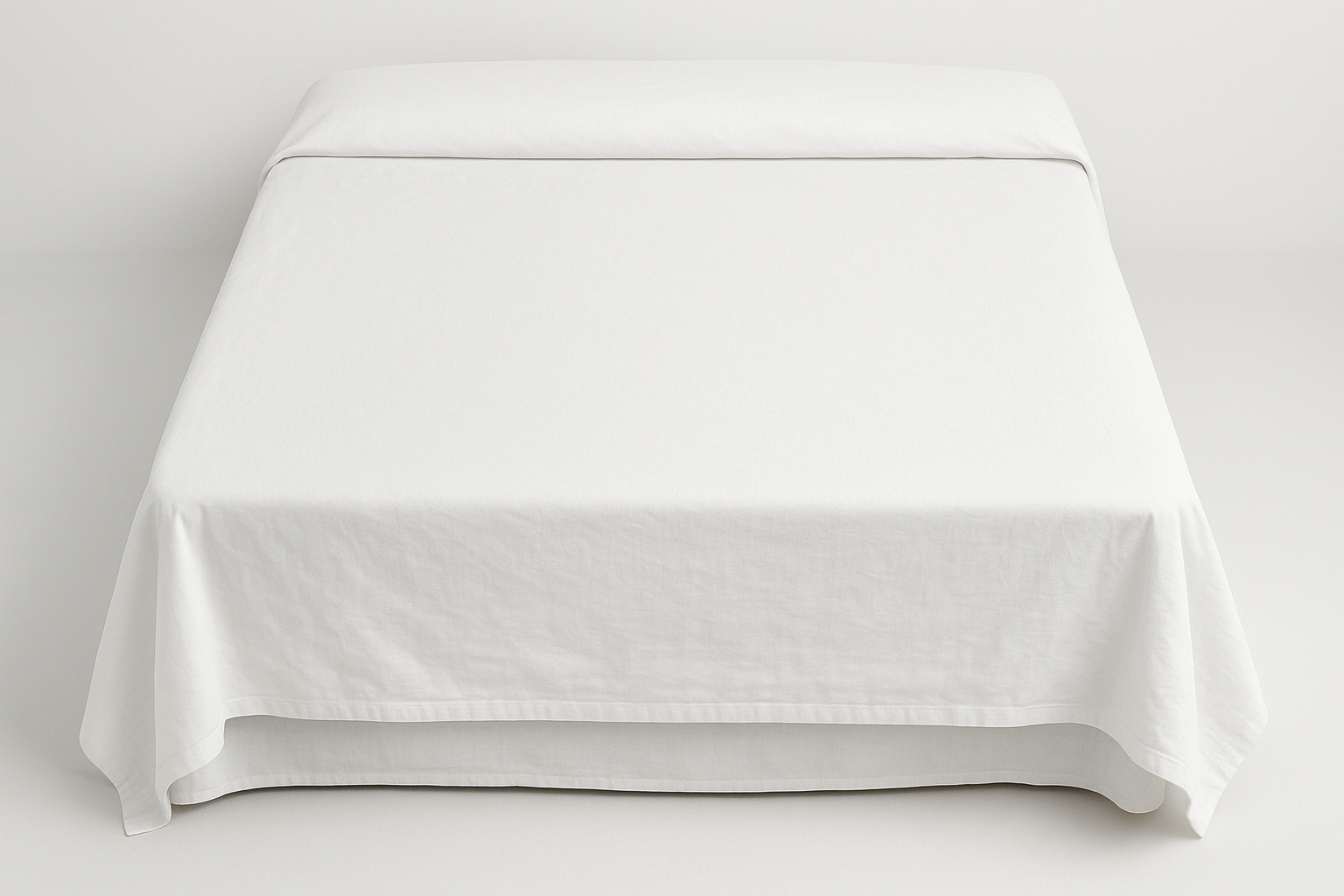 Lençol de Cobrir Casal Branco em Algodão - 230 x 250 cm