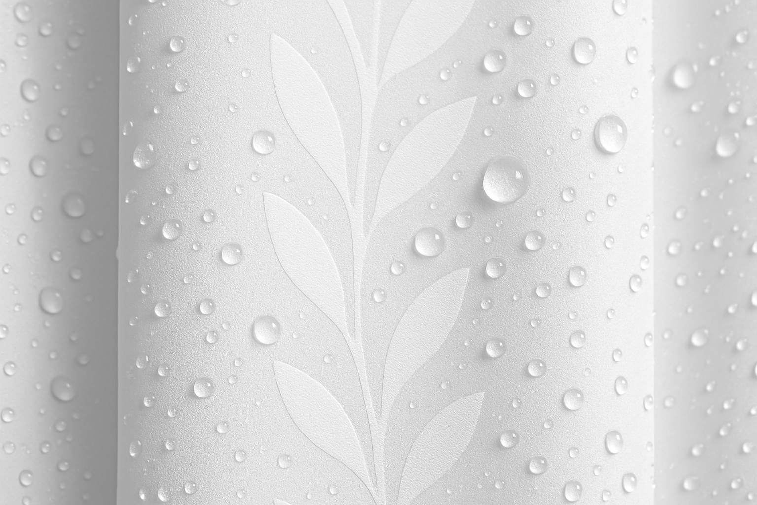 Cortina para Box Impermeável Branca - 180x200cm Anti-Mofo