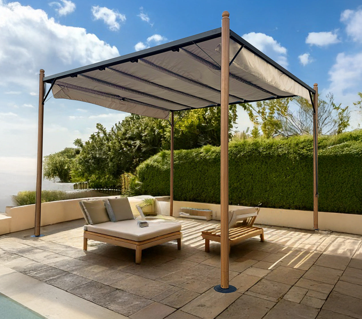 Pérgola TAMISA WOOD 3x3