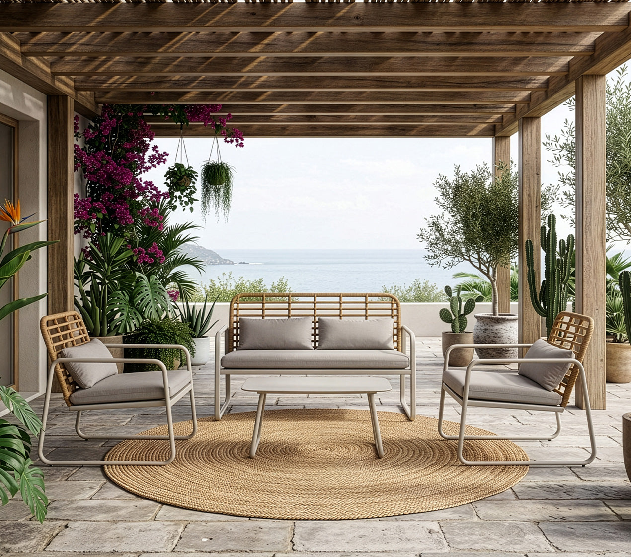Conj. Jardim 4 Lugares BARCOO