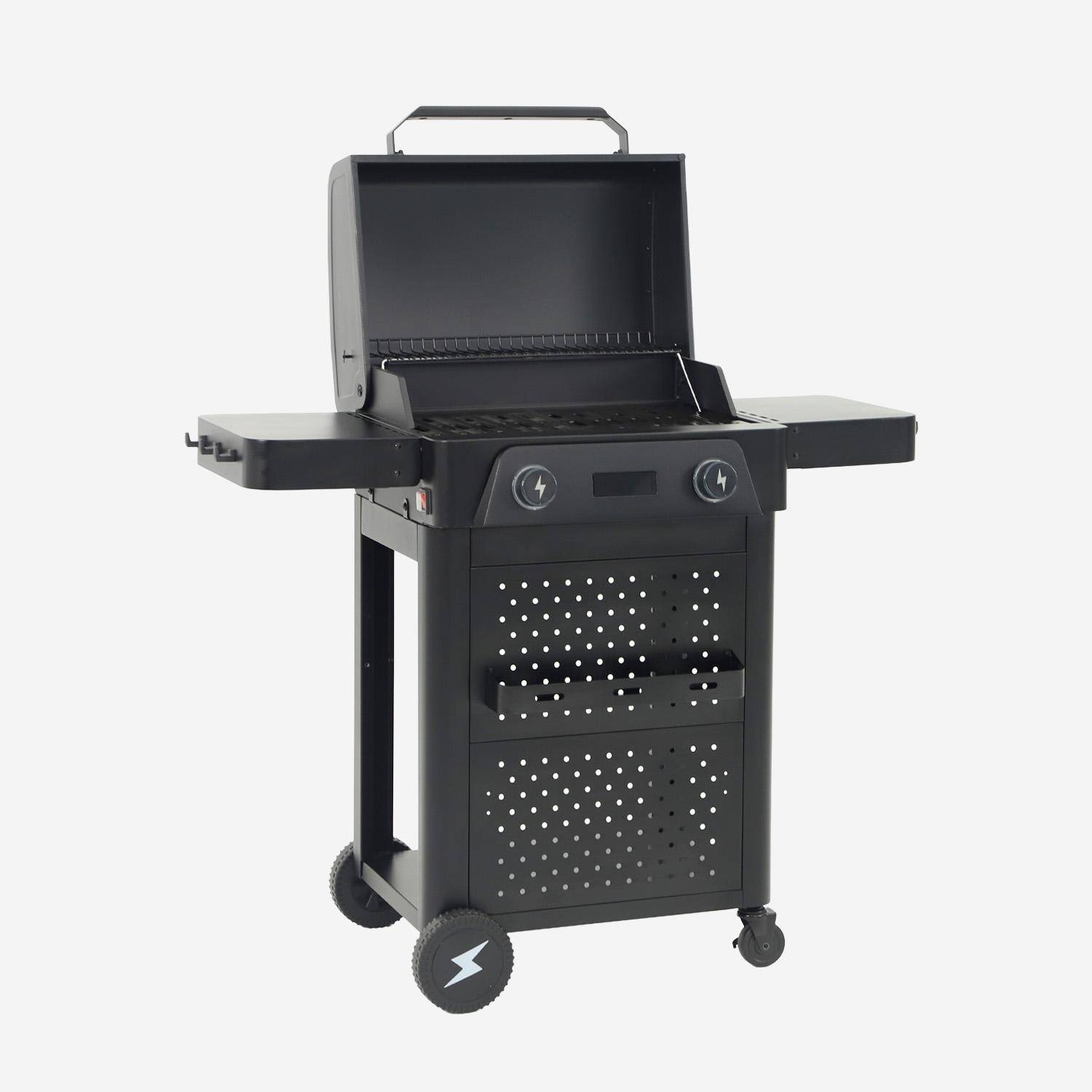Churrasqueira elétrica de aço esmaltado 2 queimadores 2300W
