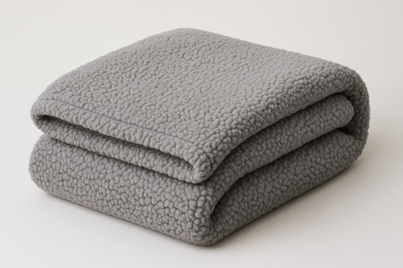 Manta Sherpa Cinza 150 x 200 cm - Super macia