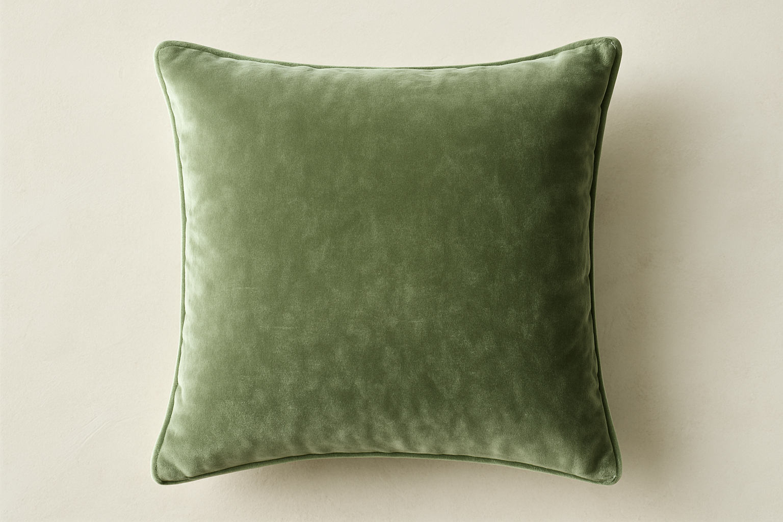 Almofada Decorativa Verde Sálvia Veludo - 45x45cm