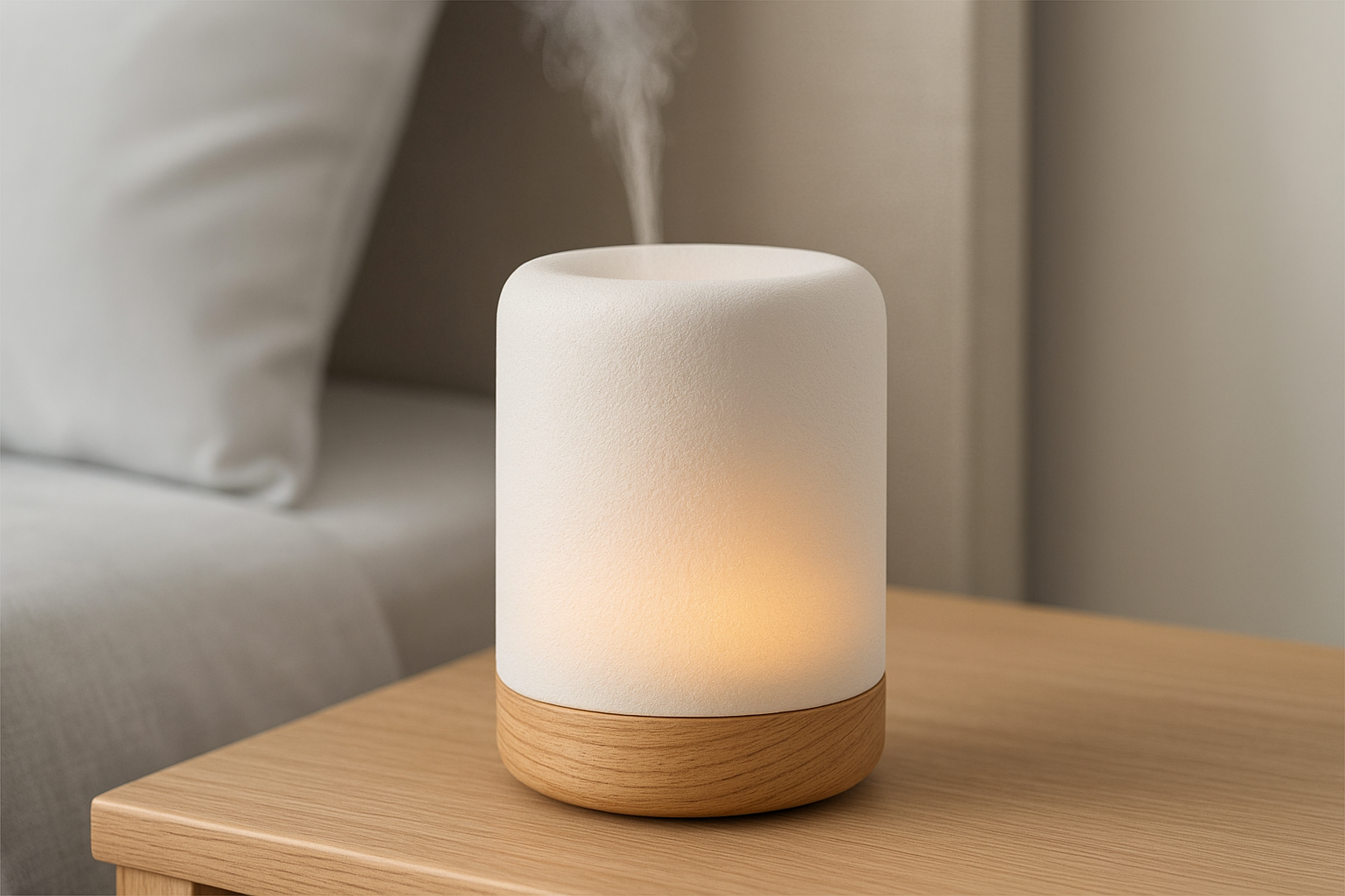 Difusor de Aromas Ultrassônico de Cerâmica com LED 120ml